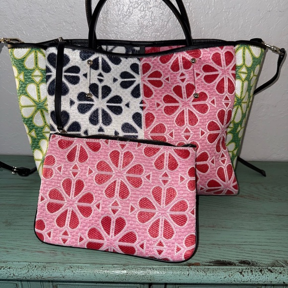 Kate Spade Multicolor Floral Tote and Pouch - Picture 2 of 7